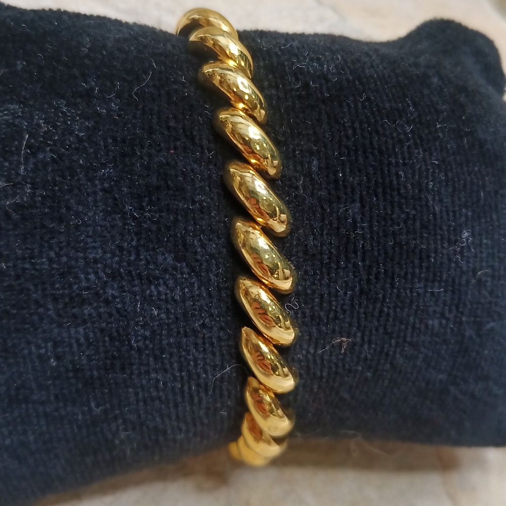 925 Sterling Silver Gold Plated Women's Tennis Bracelet